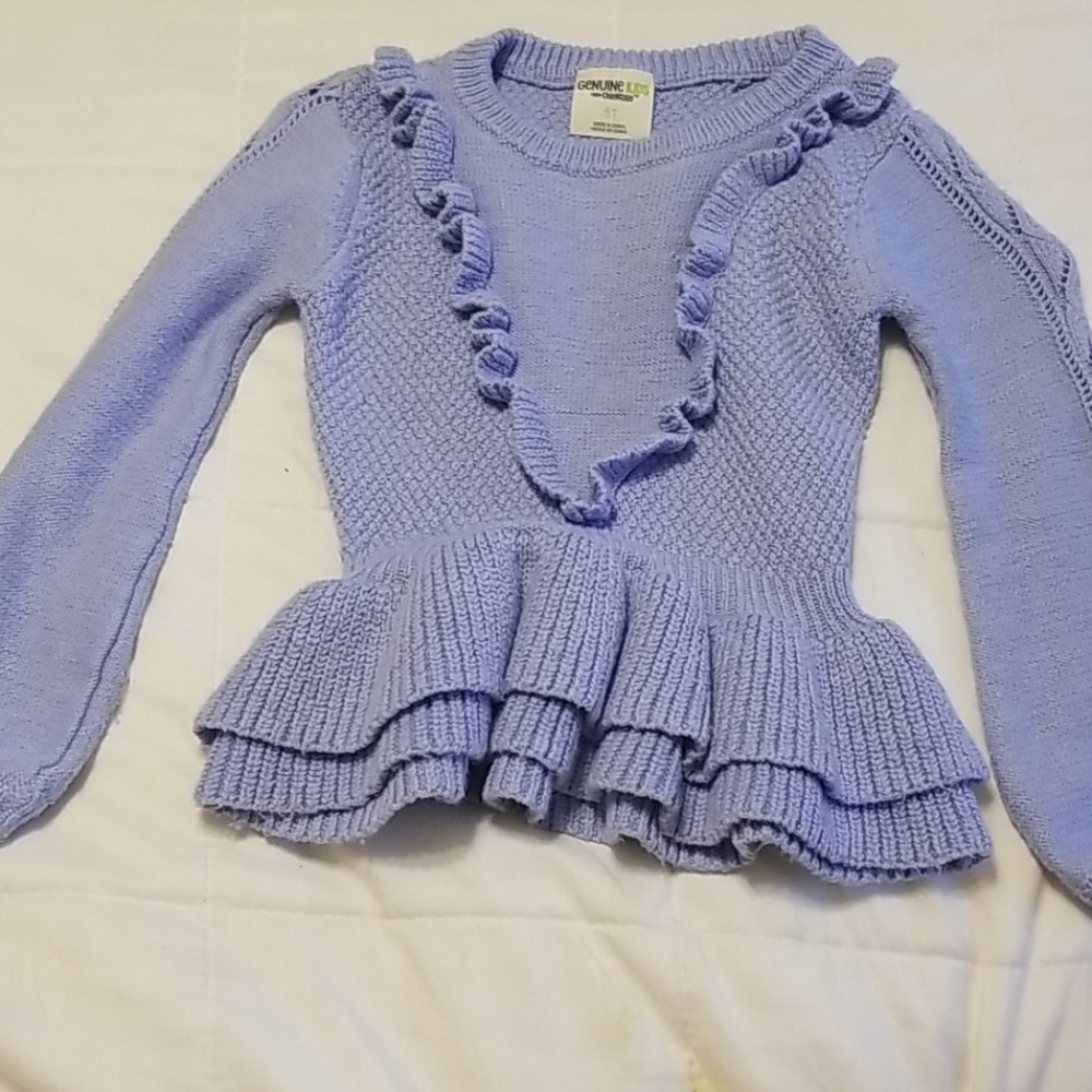 Periwinkle peplum sweater